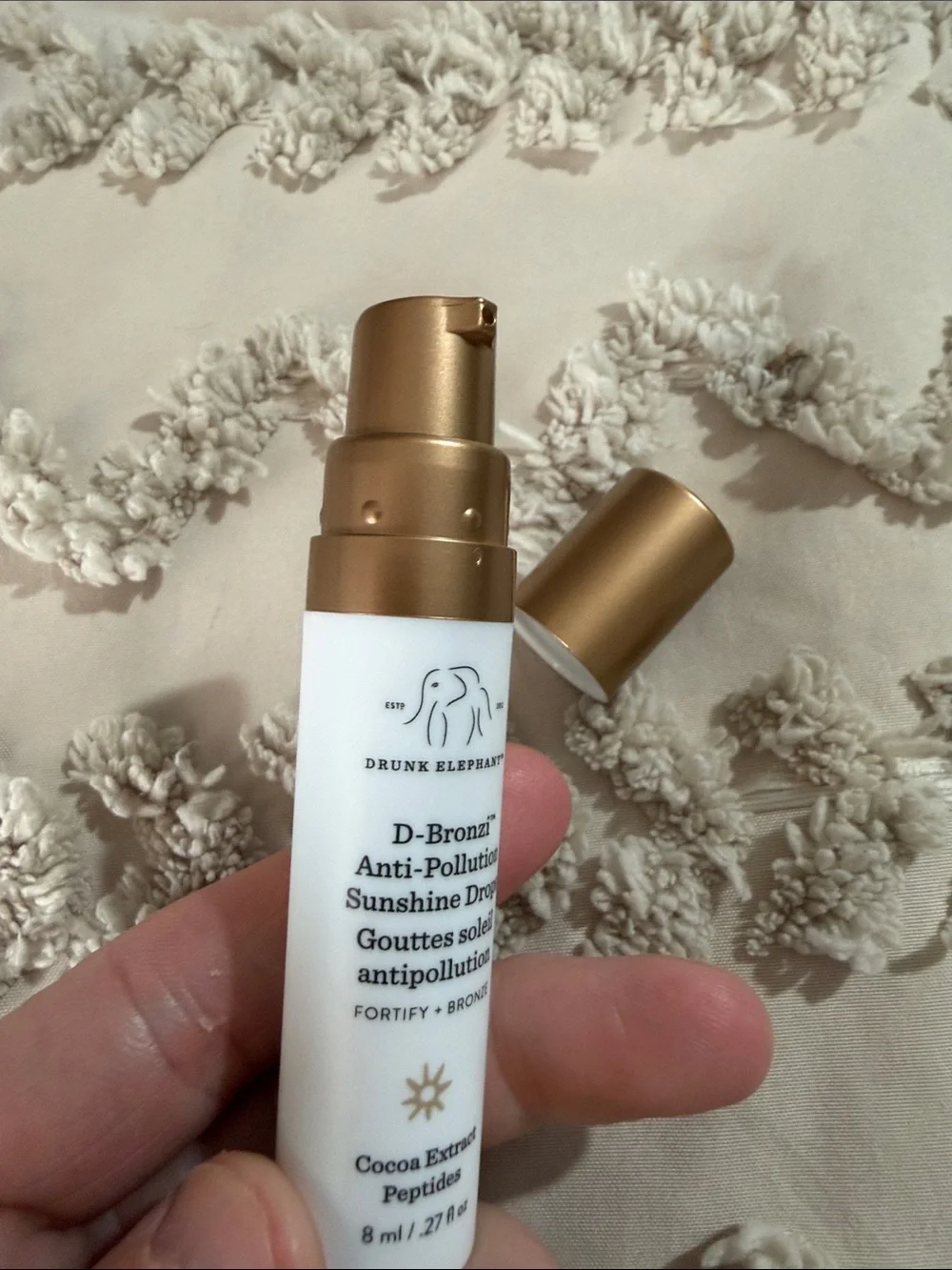 Drunk Elephant D-Bronzi Anti-Pollution Drops - White & Gold